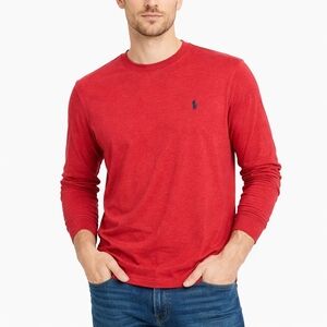 Polo Ralph Lauren ($95) Long Sleeve Tee Red Cotton Crew Neck Men’s
